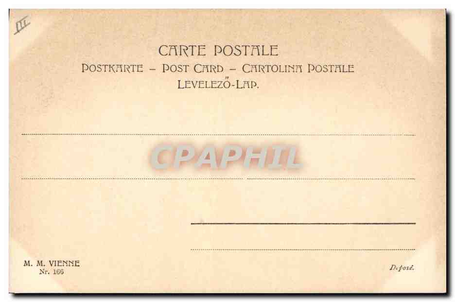 CPA Fantaisie Illustrateur Femme  — Rückseite