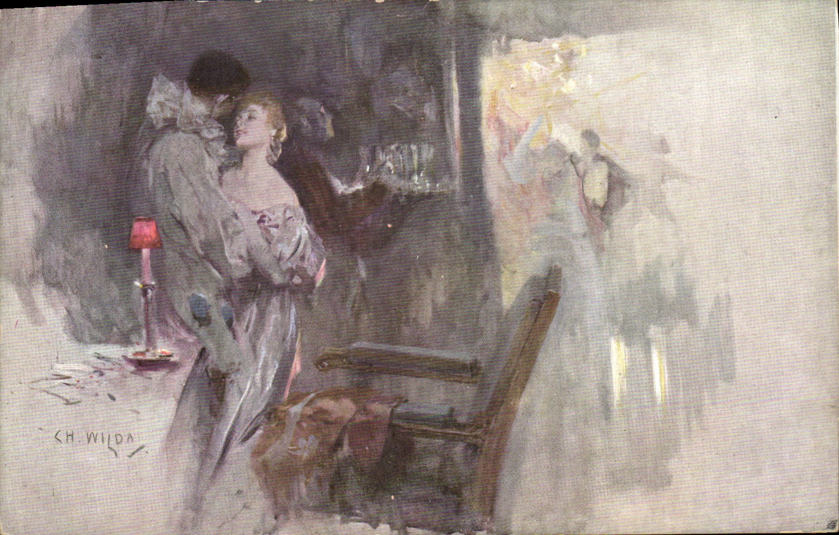 CPA Fantaisie Illustrateur Femme Munk Pierrot 