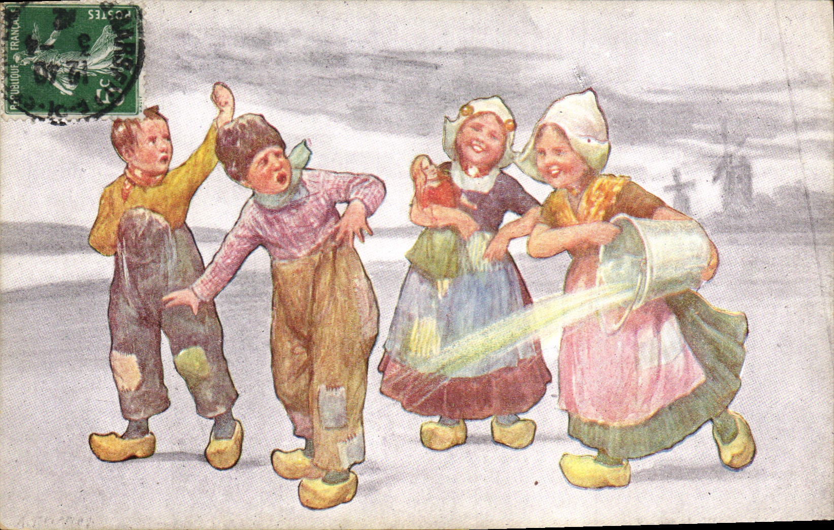 CPA Fantaisie Illustrateur Enfants 