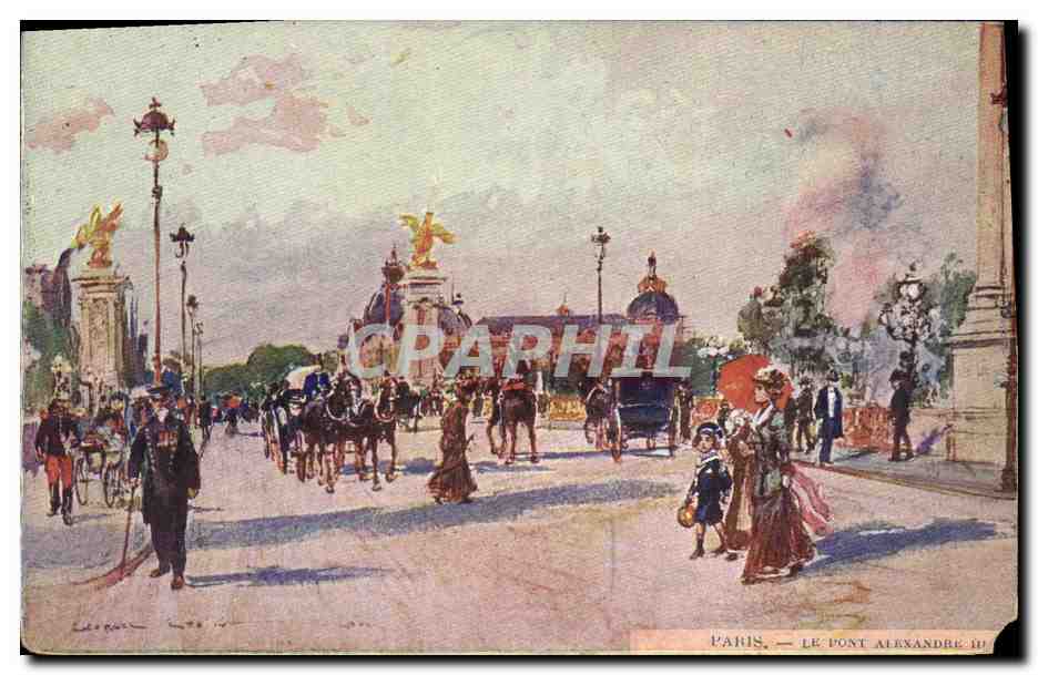 CPA Fantaisie Illustrateur Stein Paris Le Pont Alexandre III