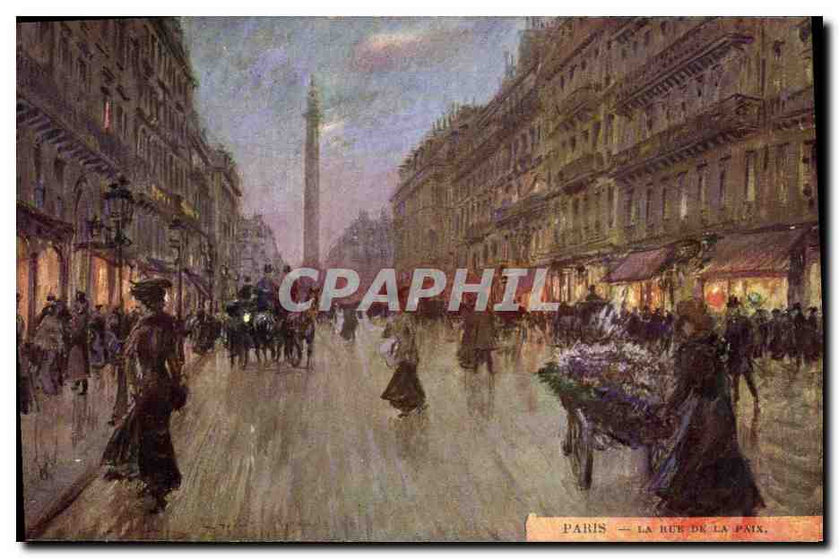 CPA Fantaisie Illustrateur Stein Paris La Rue de la Paix