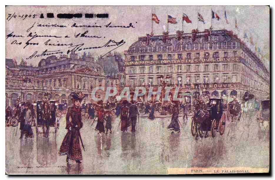 CPA Fantaisie Illustrateur Stein Paris Le Palais Royal 