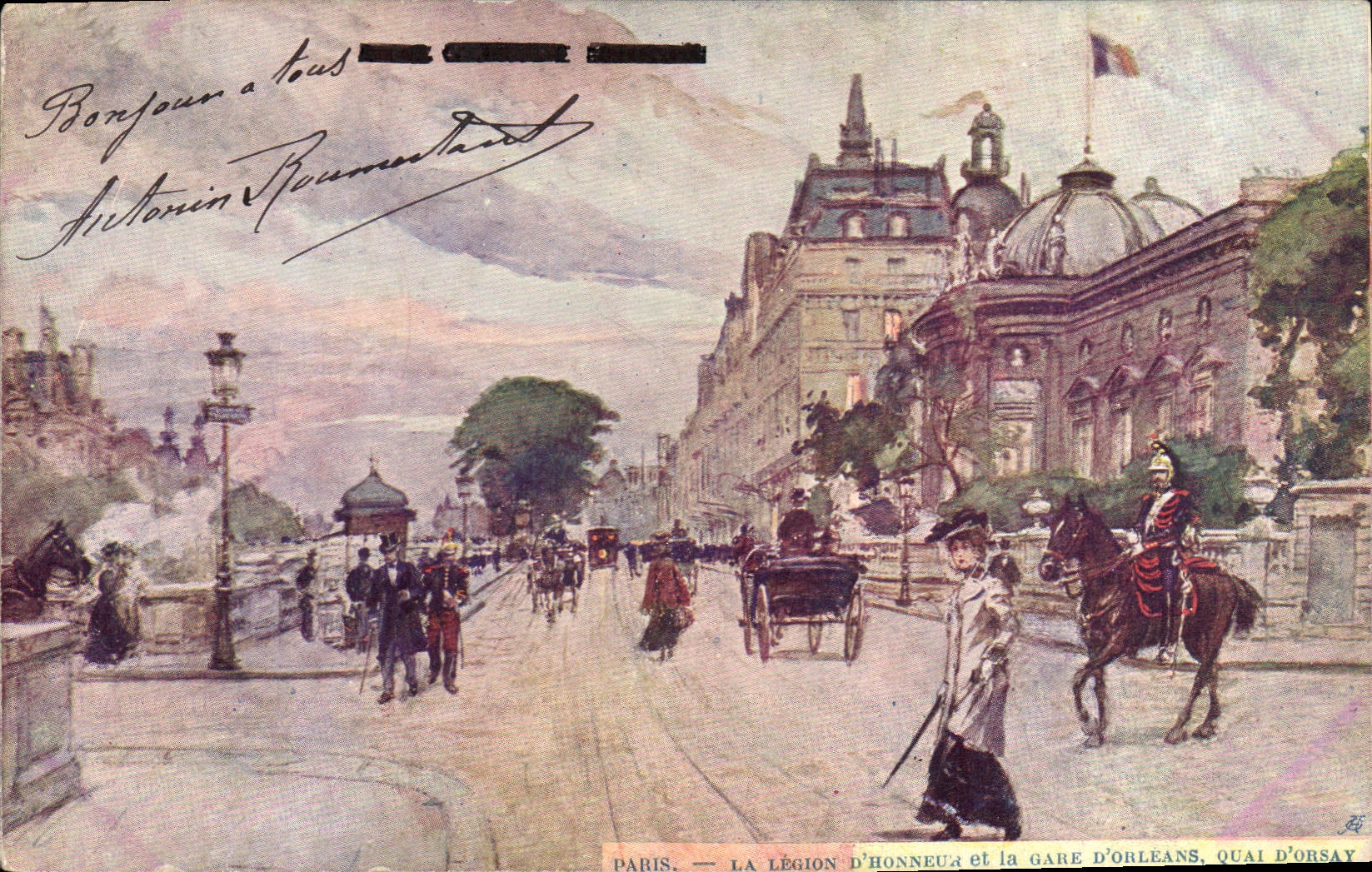 Paris — La Légion d'Honneur et la Gare d'Orléans, Quai d'Orsay