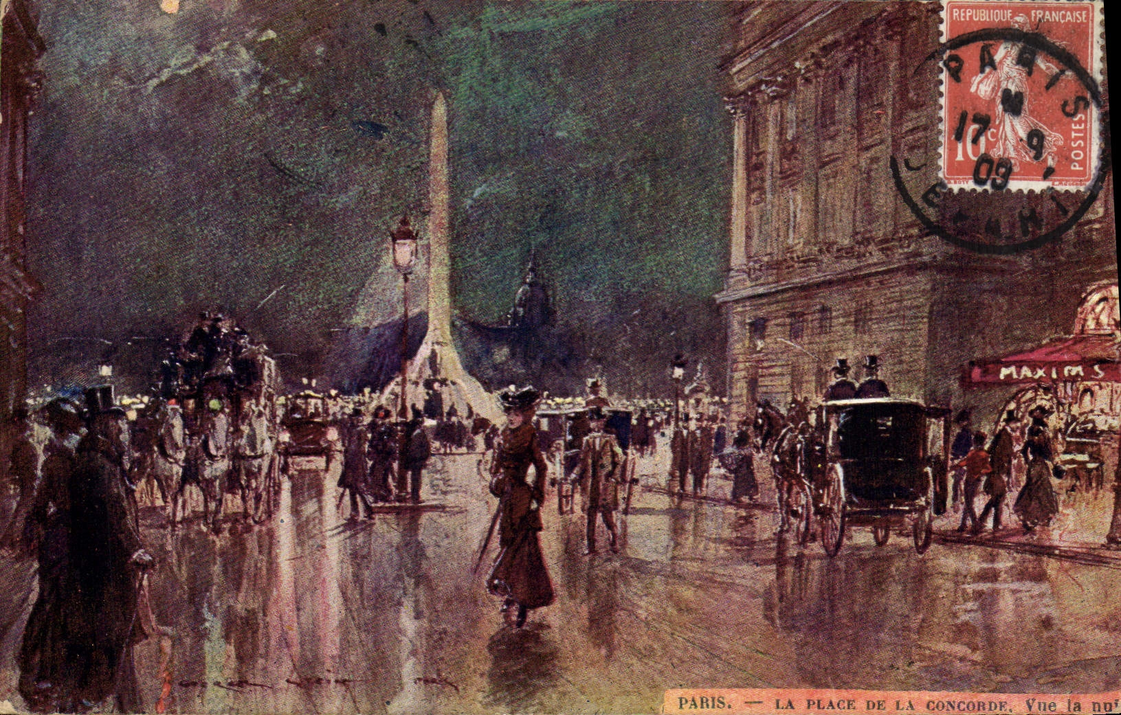 CPA Fantaisie Illustrateur Stein Paris Place de la Concorde