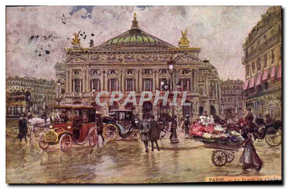 CPA Fantaisie Illustrateur Stein Paris Place de l'Opera