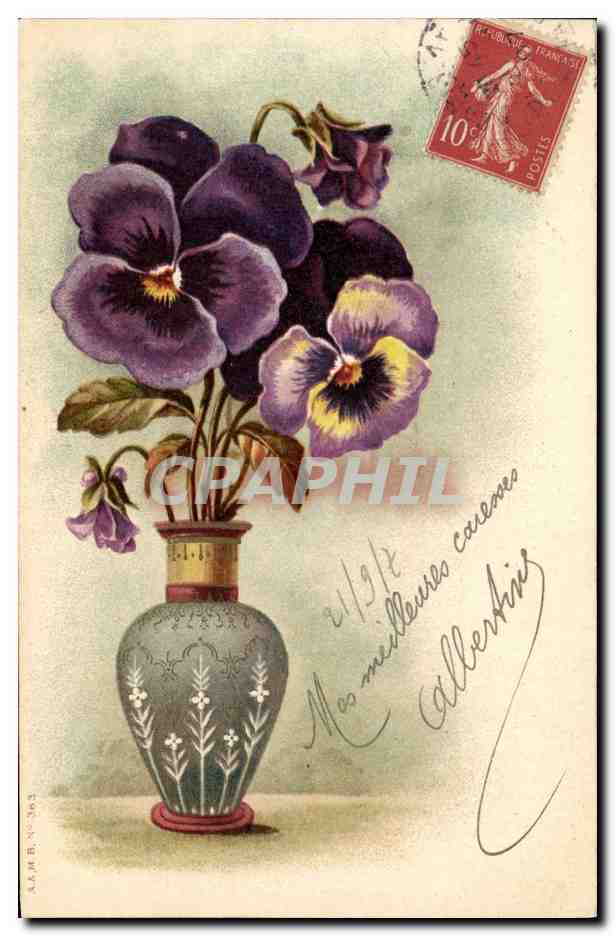 CPA Fantaisie Fleurs 