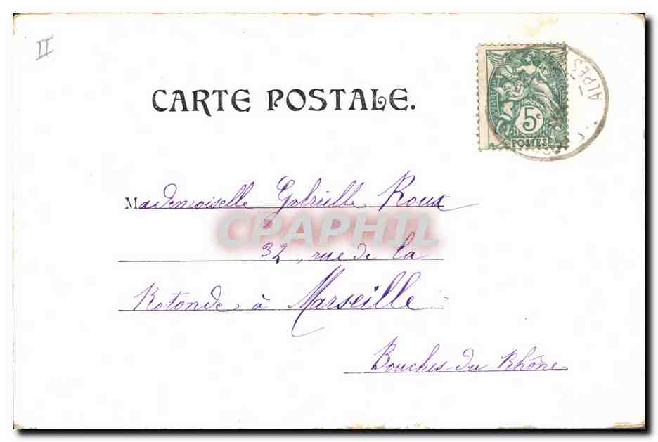 CPA Fantaisie Fleurs  — Rückseite