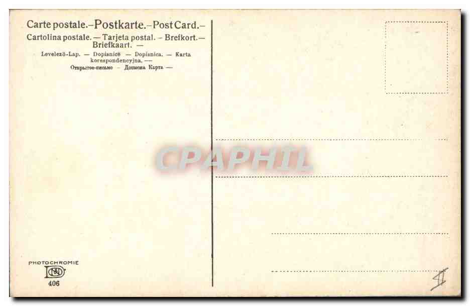 CPA Fantaisie Fleurs  — Rückseite