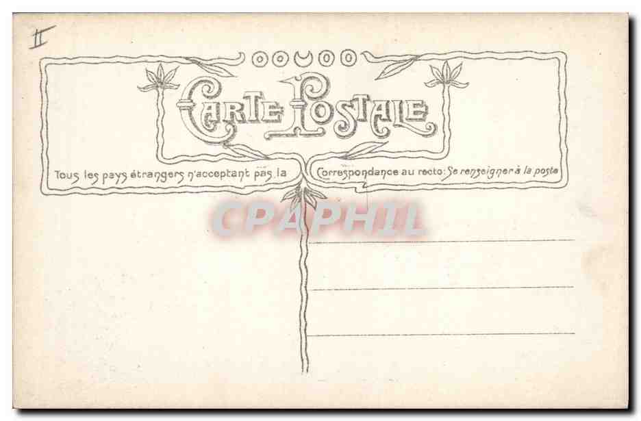 CPA Fantaisie Fleurs  — Rückseite