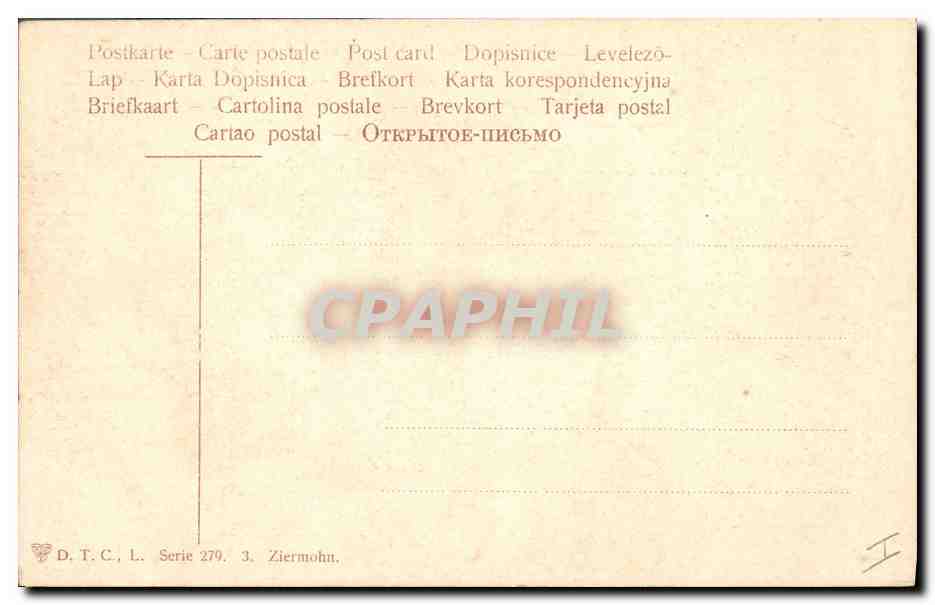 CPA Fantaisie Fleurs  — Rückseite