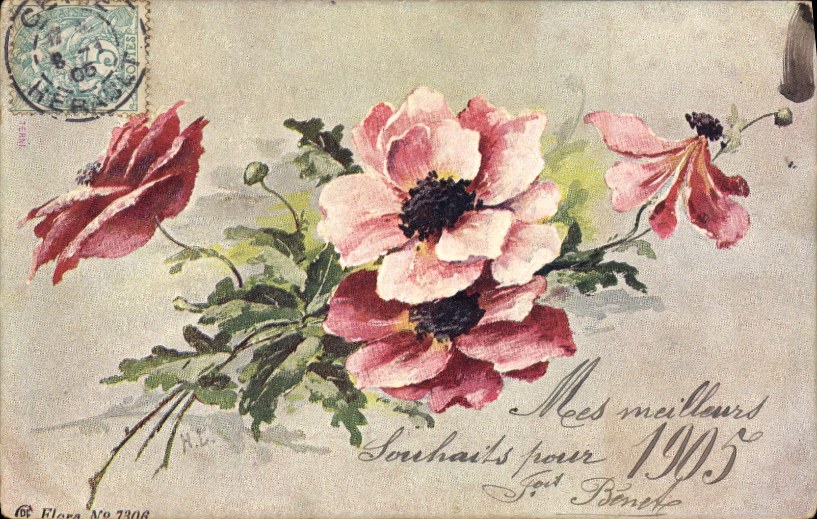 CPA Fantaisie Fleurs 