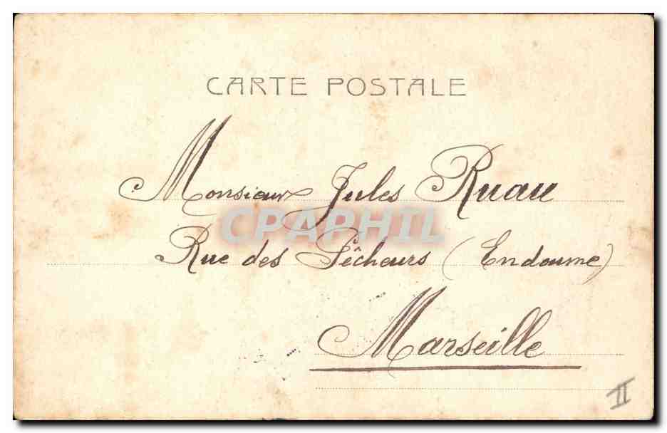 CPA Fantaisie Fleurs  — Rückseite