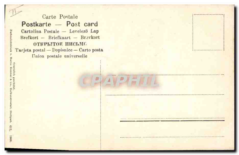 CPA Fantaisie Fleurs  — Rückseite