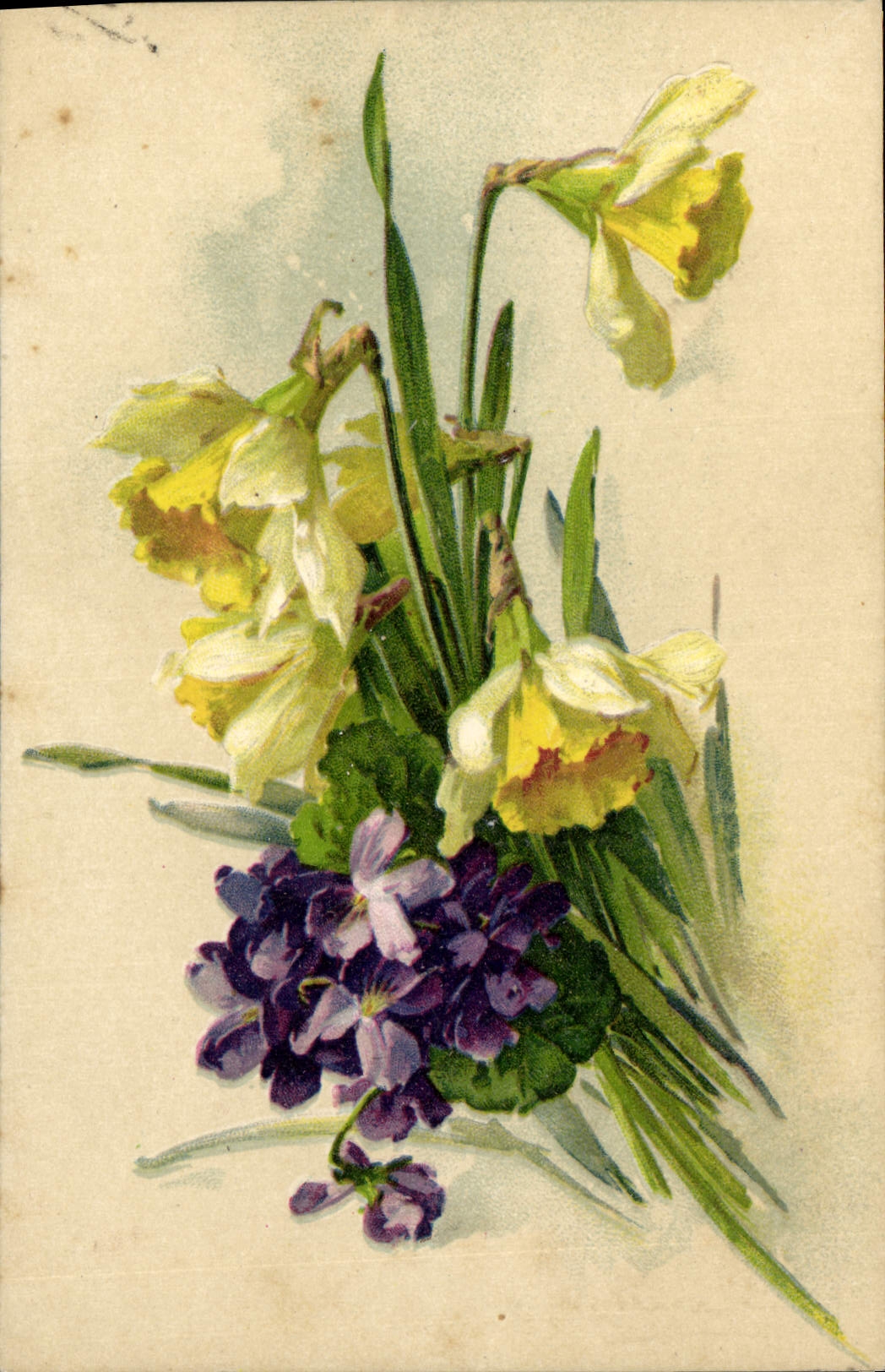 CPA Fantaisie Fleurs 