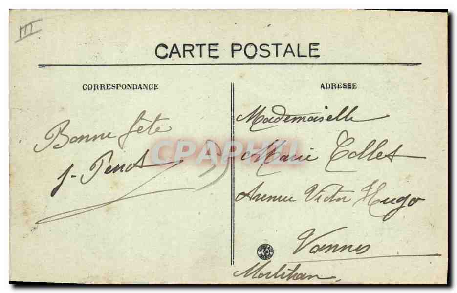 CPA Phare St Nazaire et phare de Ville es martin — Rückseite