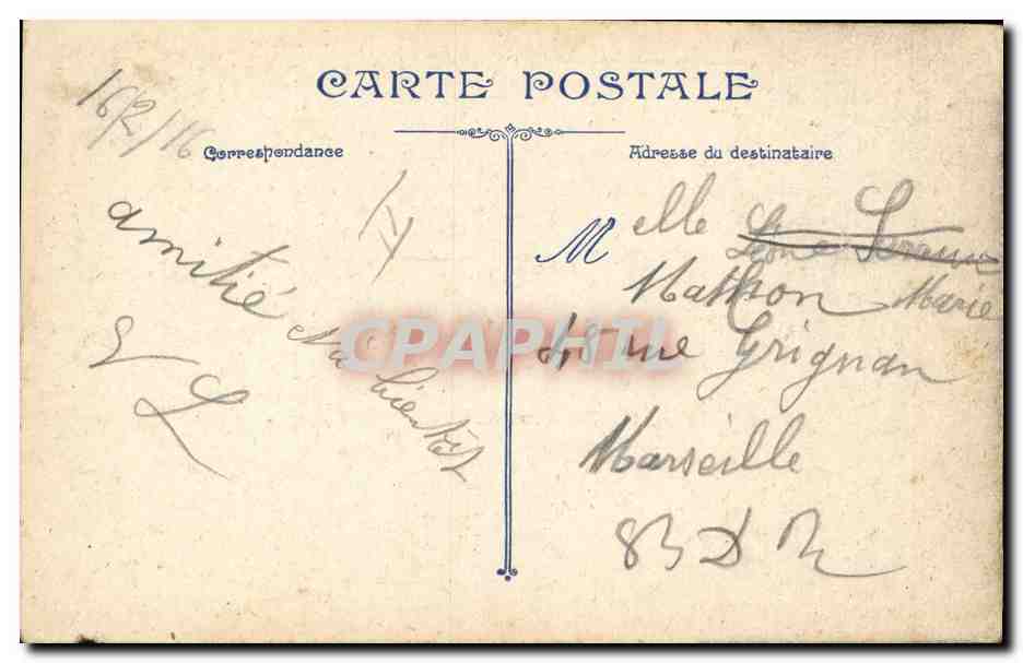 CPA Cette Nouveau Phare de la colline  — Rückseite