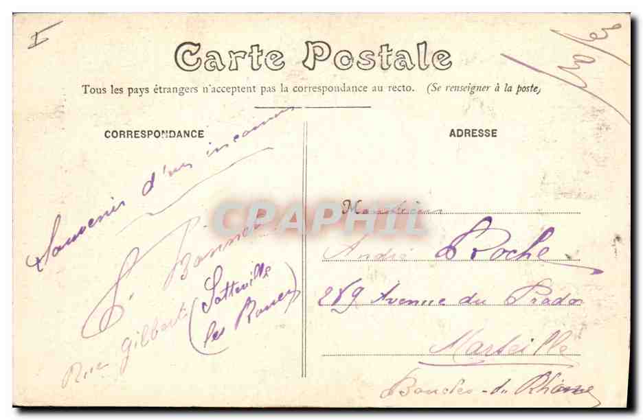 CPA Phare Dieppe Le phare un jour de tempete — Rückseite