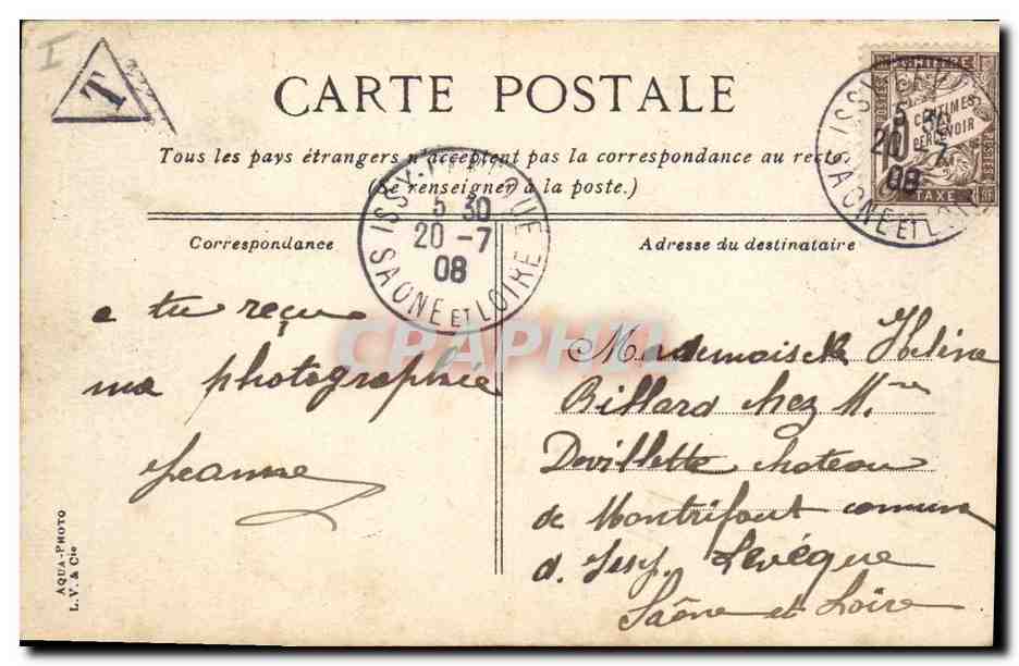 CPA Phare Le Havre Les phares de la Heve  — Rückseite