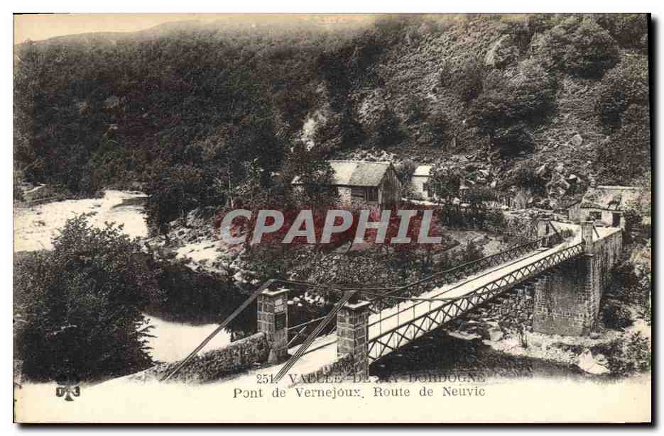 CPA Pont de Vernejoux Route de Neuvic Vallee de la Dordogne 