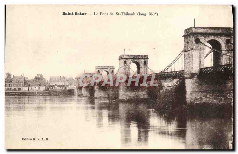 CPA Pont de St Thibault Saint Satur