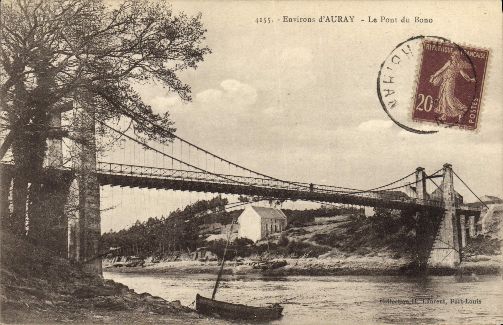 CPA Pont Environs d'Auray Le pont de Bono