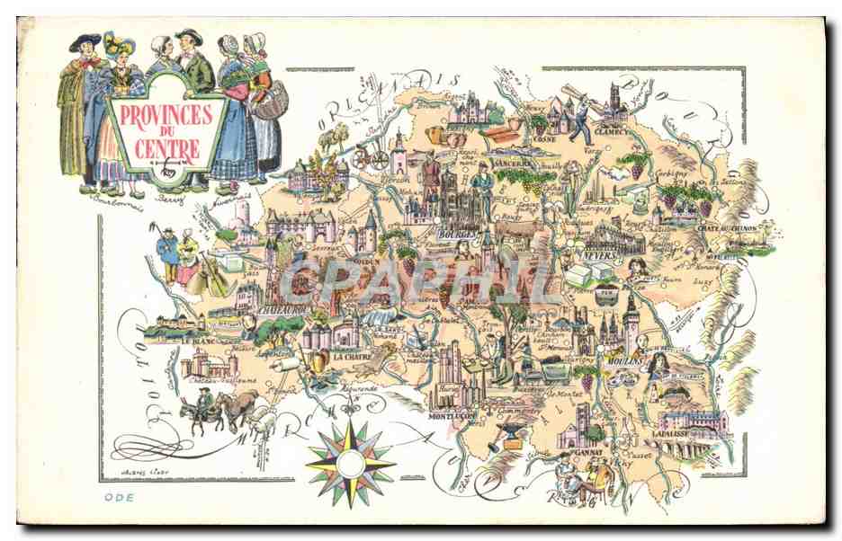 CPA Folklore Provinces du Centre