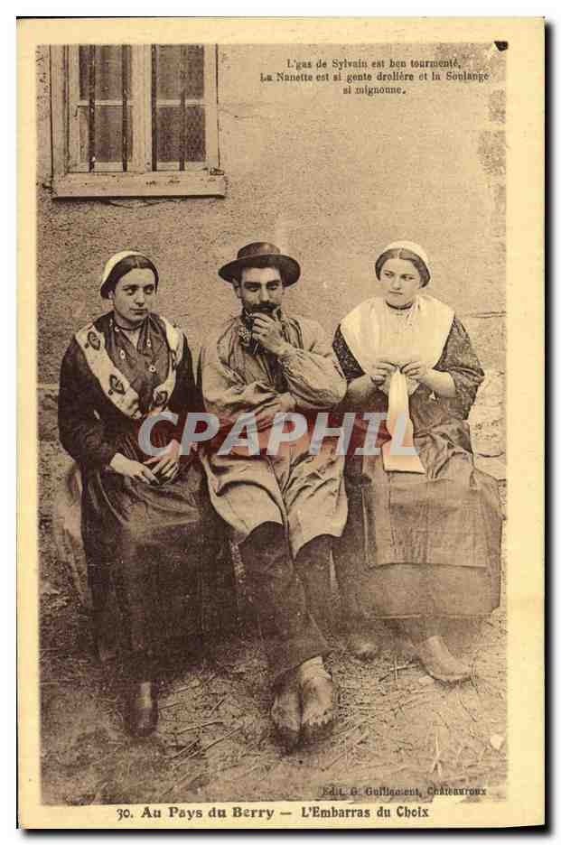 CPA Folklore Au Pays du Berry L'embarras du choix