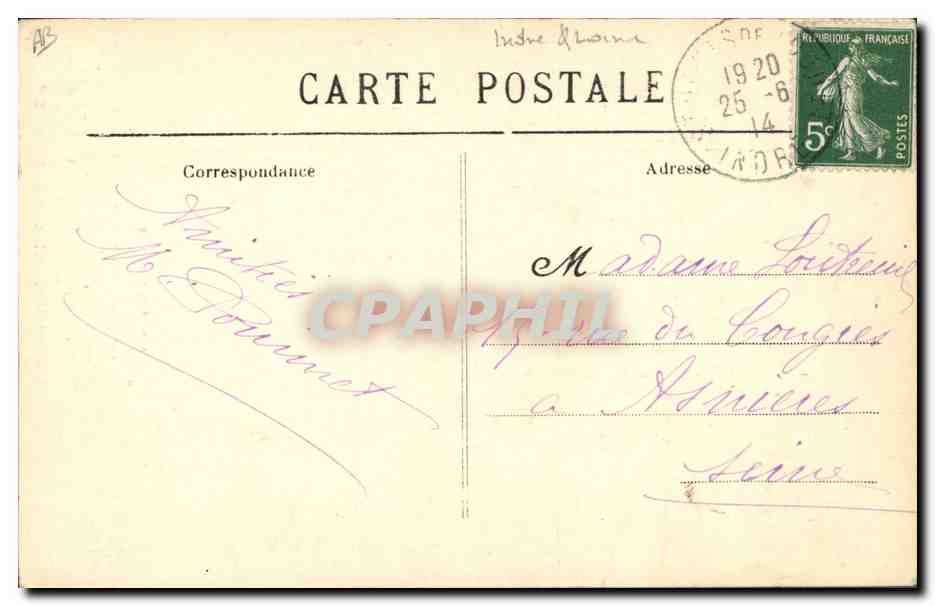 CPA Folklore Scenes Berrichonnes Nos drollieres — Verso