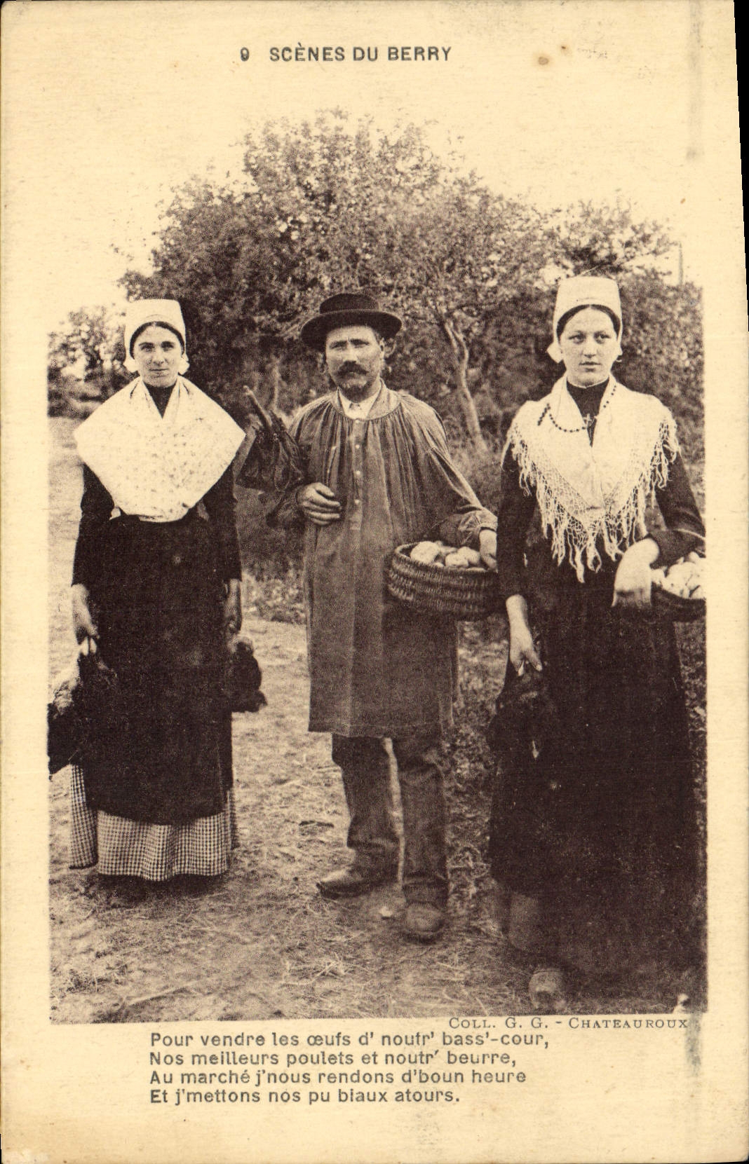 CPA Folklore Scenes du Berry 