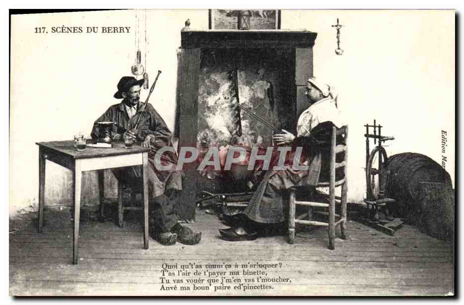 CPA Folklore Scenes du Berry 