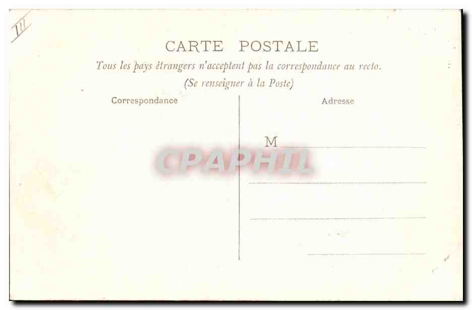 CPA Folklore Scenes du Berry  — Verso