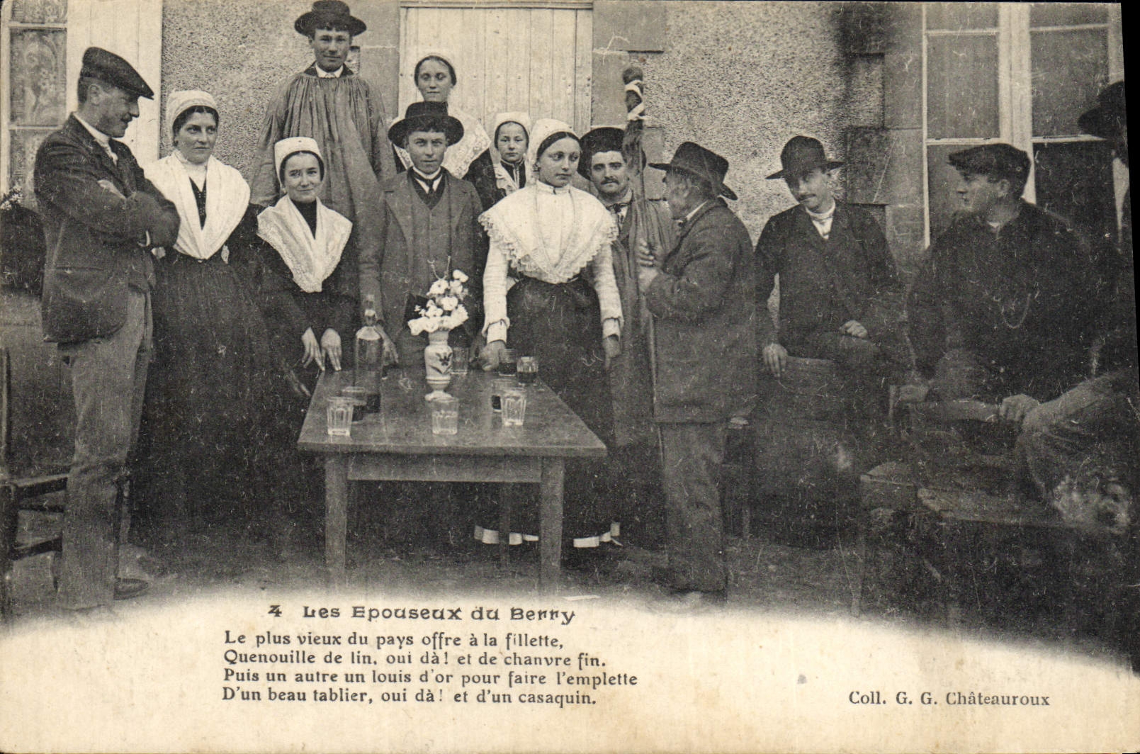 CPA Folklore Les Epouseux du Berry