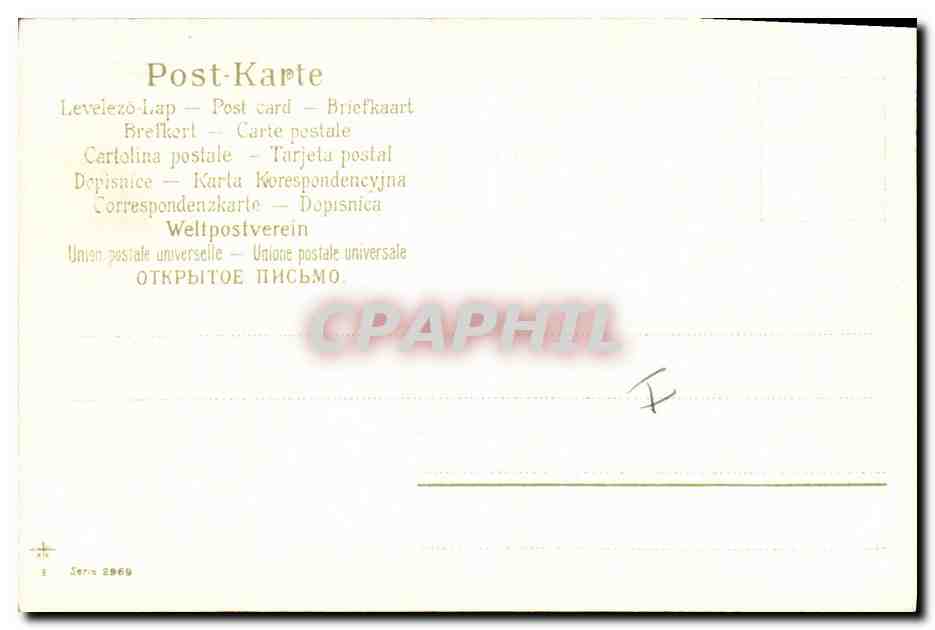 CPA Fantaisie Fleurs Femmes Paysage — Verso