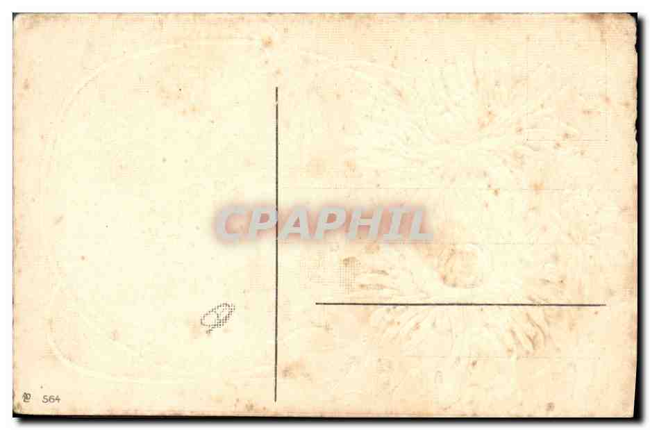 CPA Fantaisie Fleurs  — Rückseite