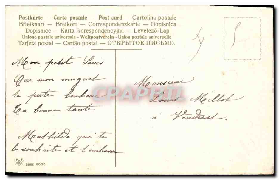 CPA Fantaisie Fleurs Muguet Printemps — Rückseite