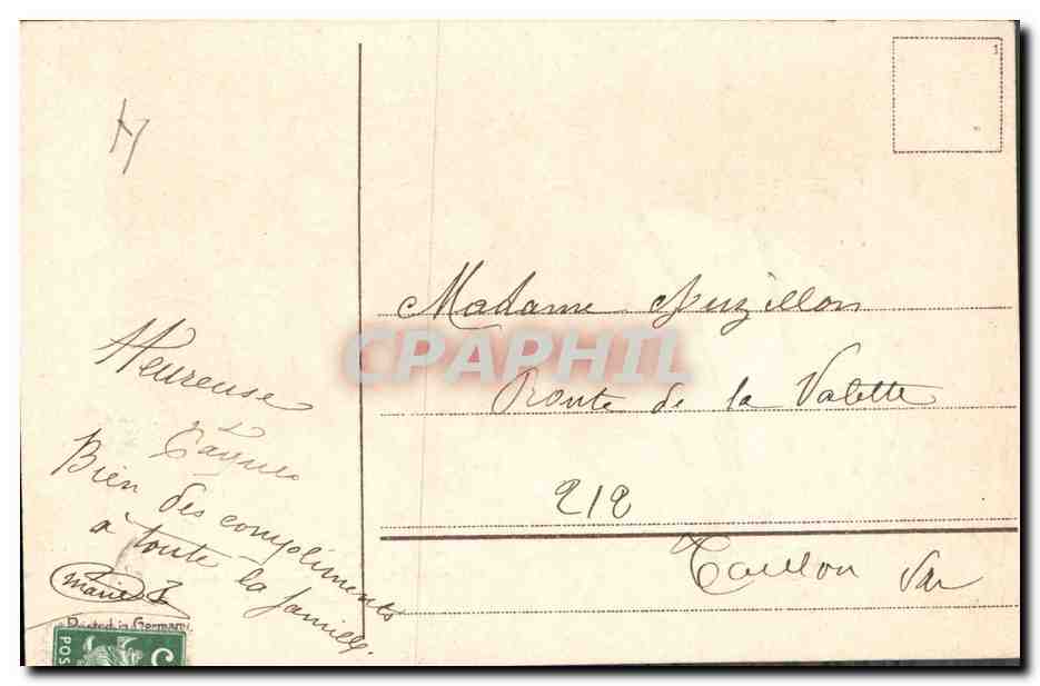 CPA Fantaisie Fleurs  — Rückseite