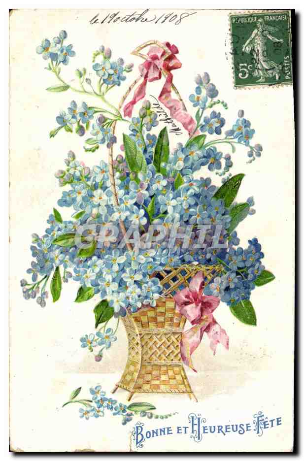 CPA Fantaisie Fleurs 