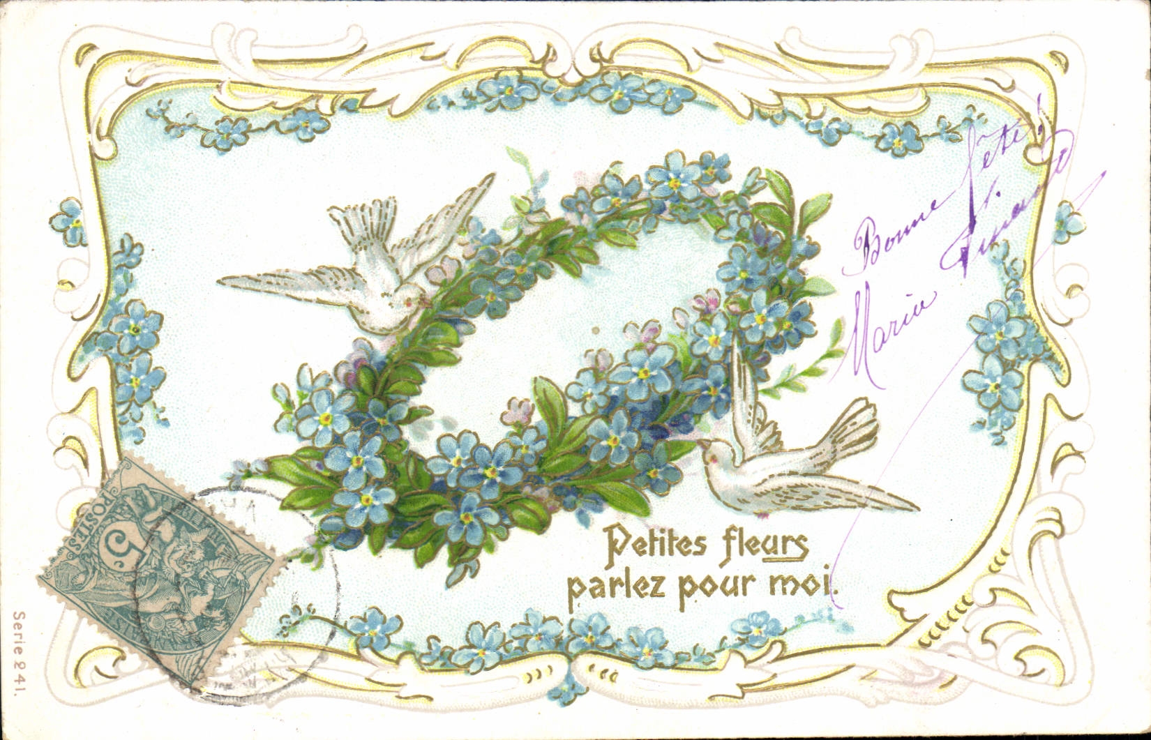 CPA Fantaisie Fleurs Colombes