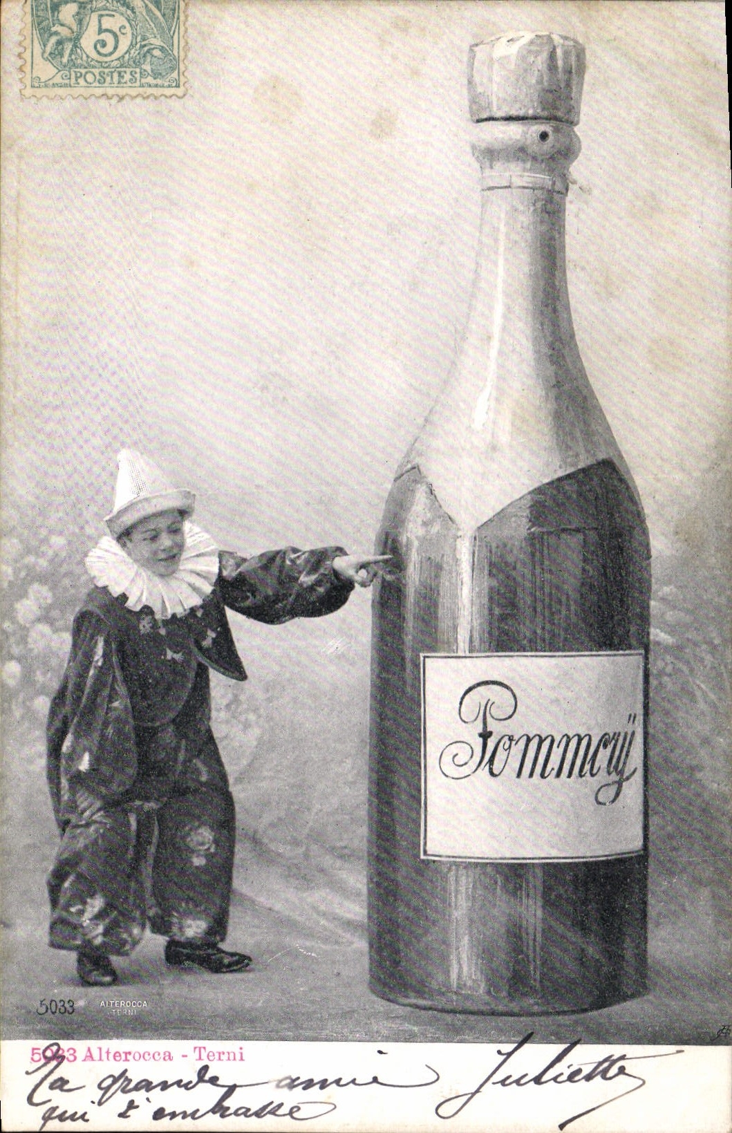 CPA Fantaisie Enfant Champagne Pommery