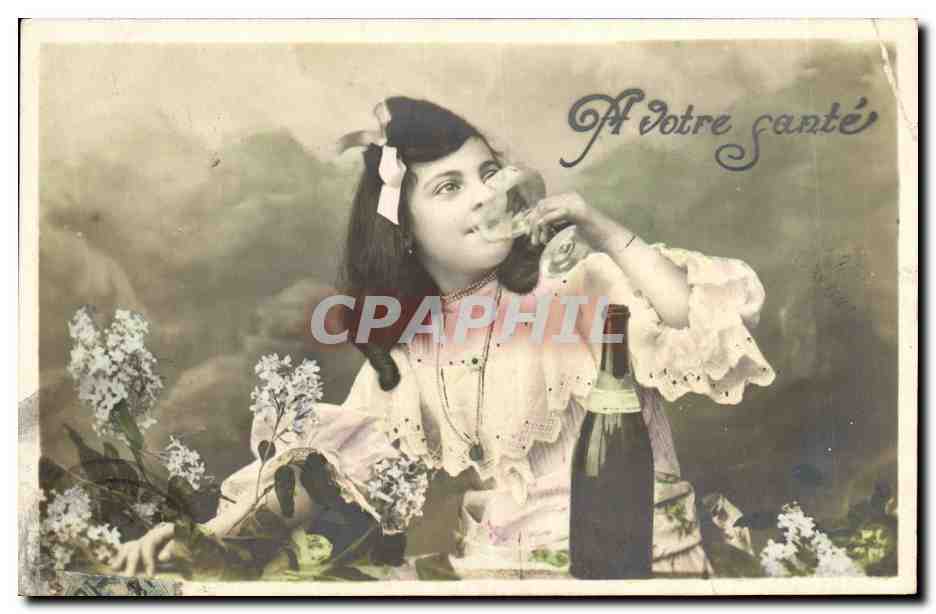 CPA Fantaisie Enfant Champagne 