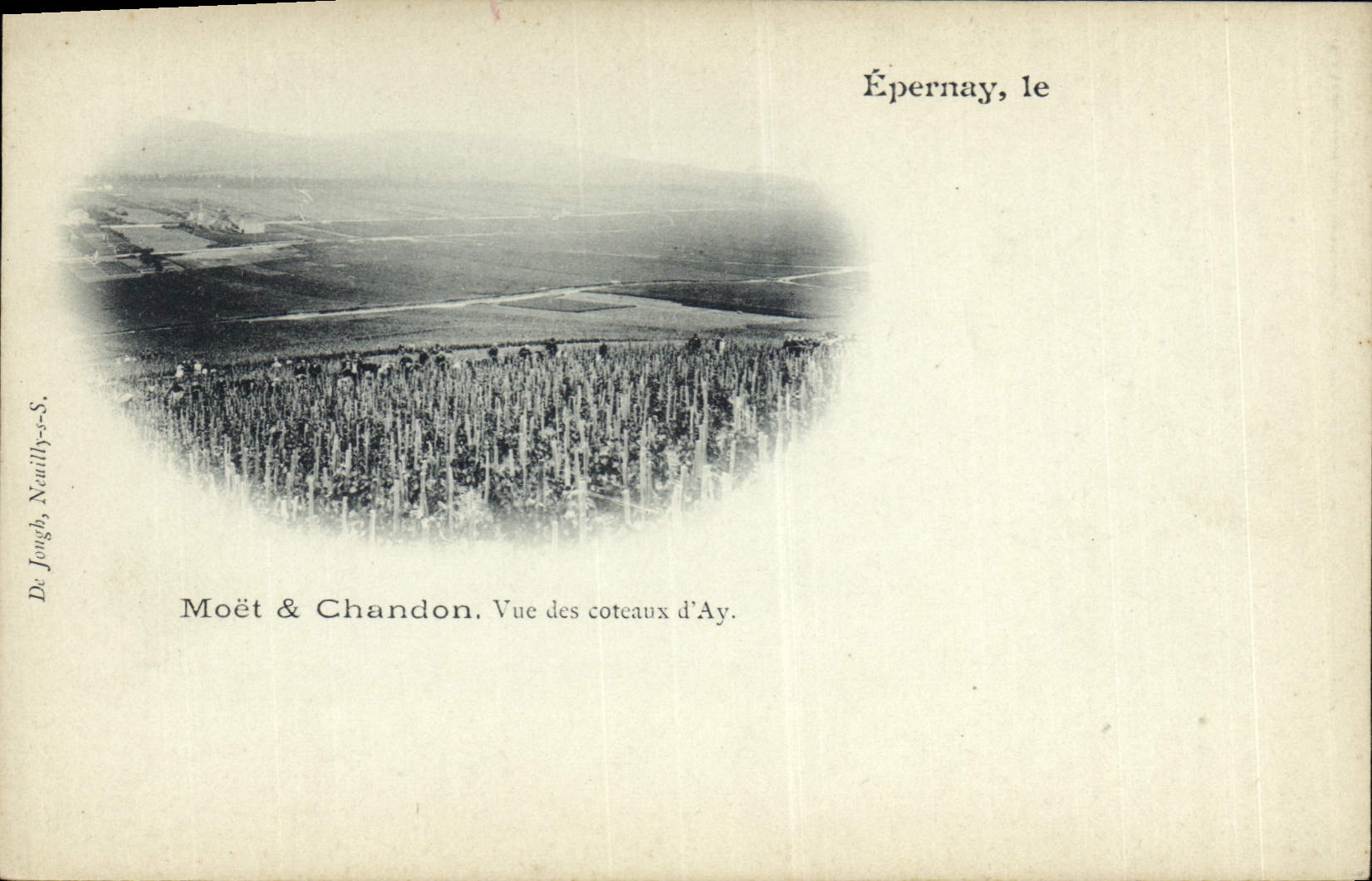 CPA Folklore Vin Vendange Champagne Epernay Moet & Chandon Vue des coteaux d'Ay