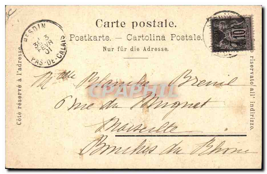 Chocolat J. Suchard — paysage de montagne — éditeur non visible — Verso