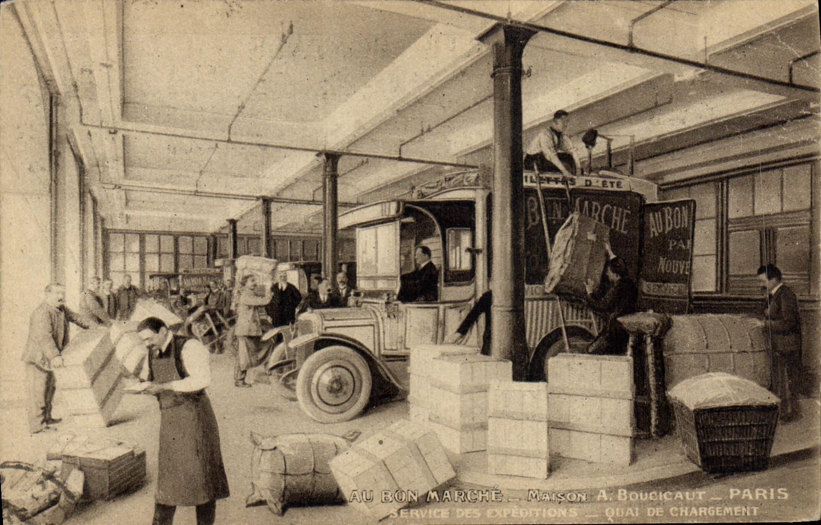 Service des expéditions — Au Bon Marché — Maison A. Boucicaut — Paris