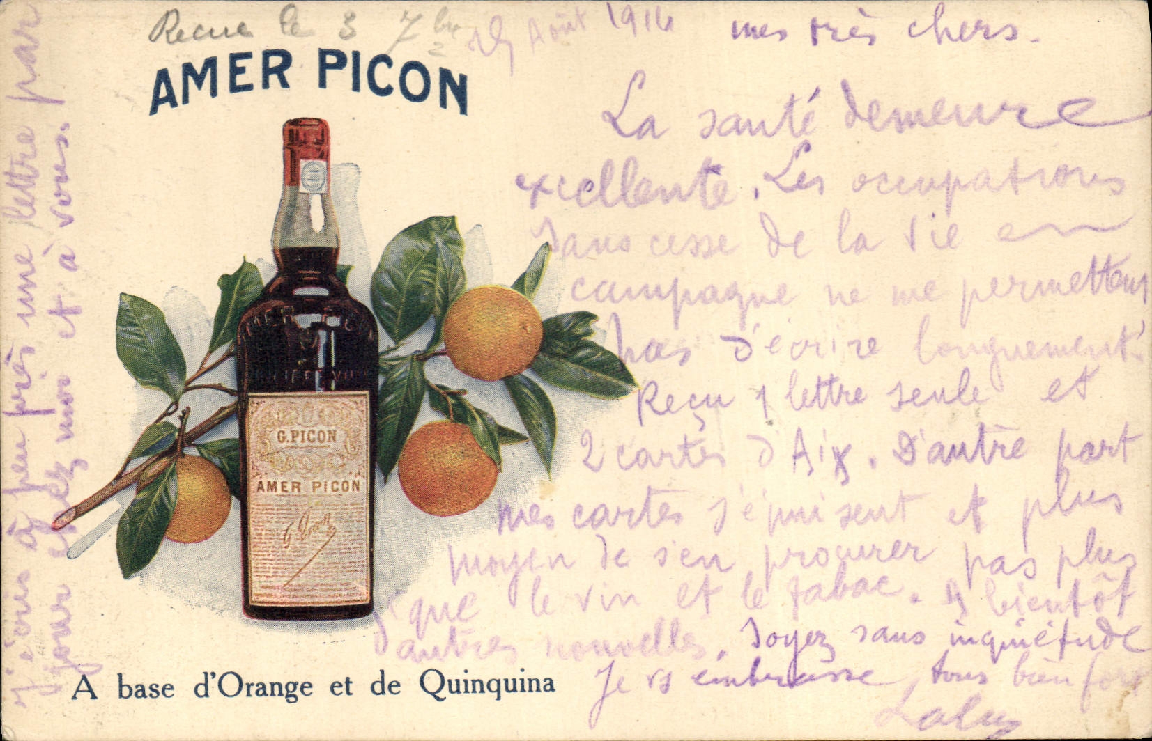 Amer Picon — liqueur à base d'orange et de quinquina — Gravure et Impression Sadag, Bellegarde (Ain)