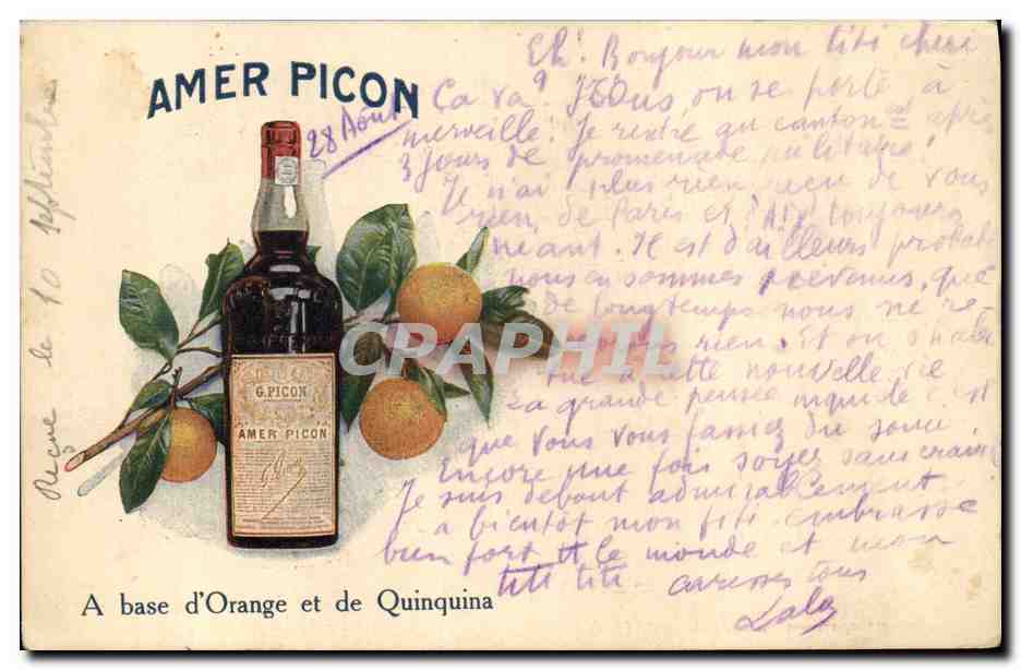 Amer Picon — liqueur à base d'orange et de quinquina — Gravure et Impression Sadag, Bellegarde (Ain)