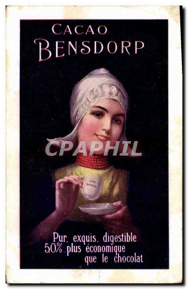 CPA Publicite Cacao Bensdorp
