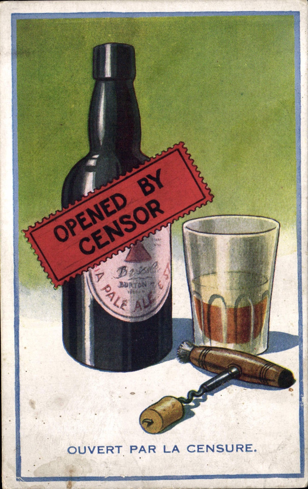 Bottle of Burton Pale Ale — censured — Paul Heckscher, Paris, série TWO.O.THREE