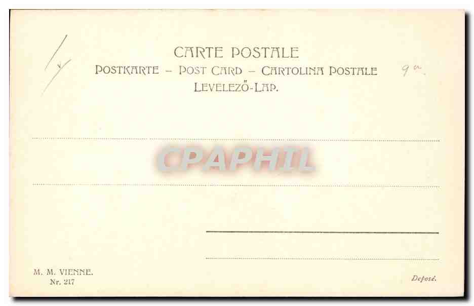 CPA Fantaisie Illustrateur Enfant Lapin Lapins Paques — Rückseite