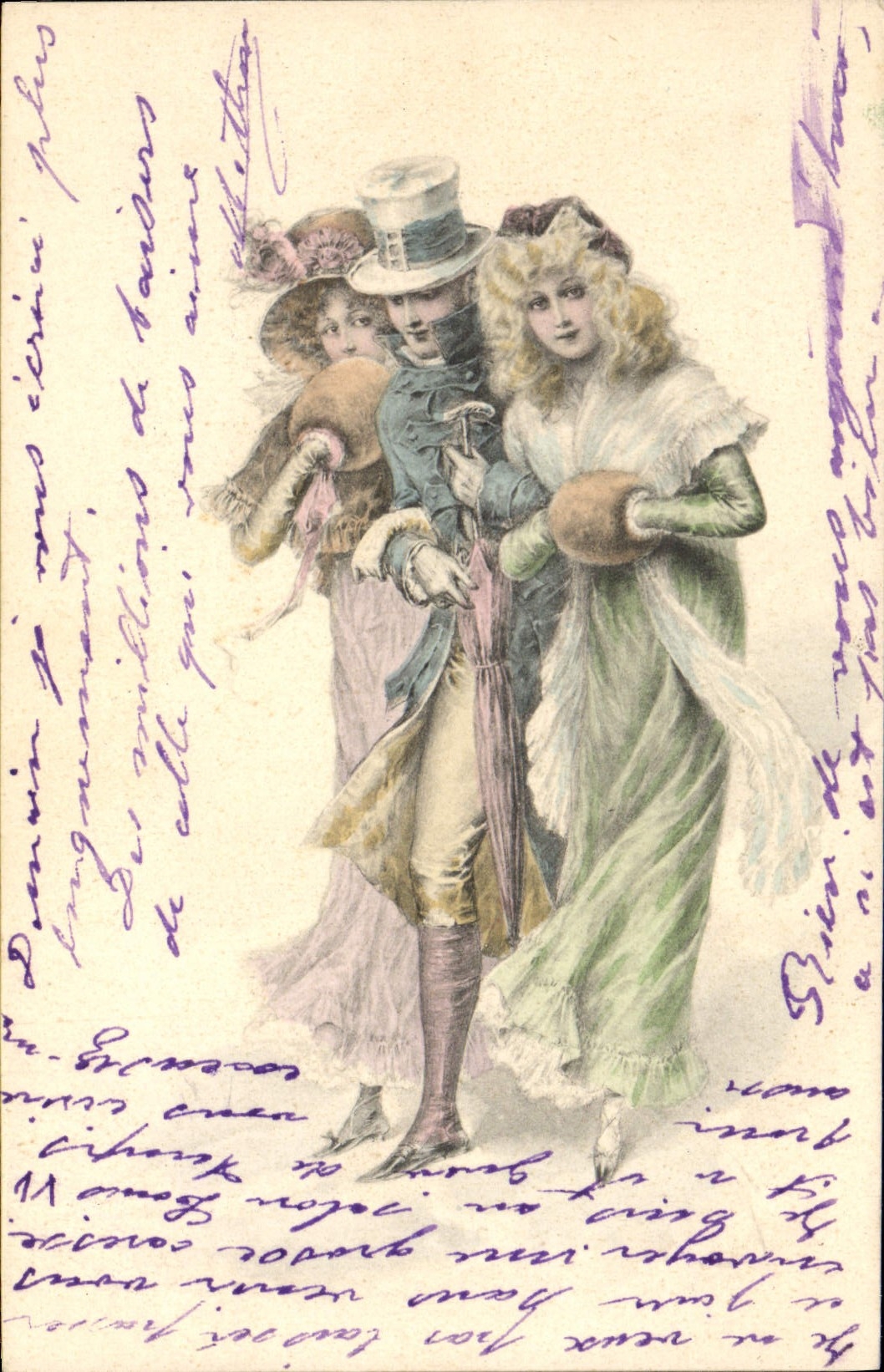 CPA Fantaisie Illustrateur Femmes