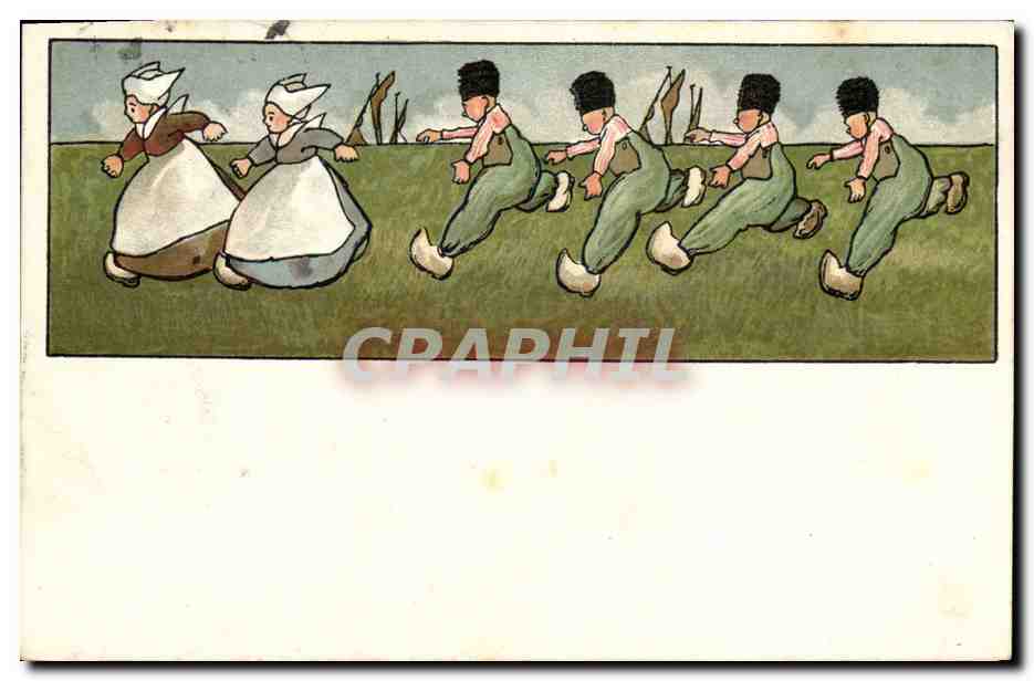 CPA Fantaisie Illustrateur Enfants Folklore